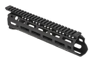 Daniel Defense 10in MFR XL freefloat handguard features a robust mounting system, M-LOK compatibility, and expanded internal diameter
